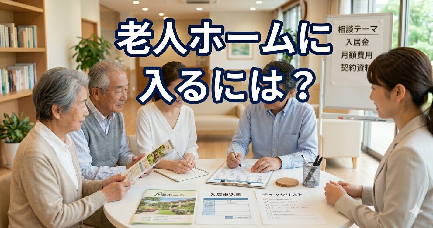 老人ホームに入るには？