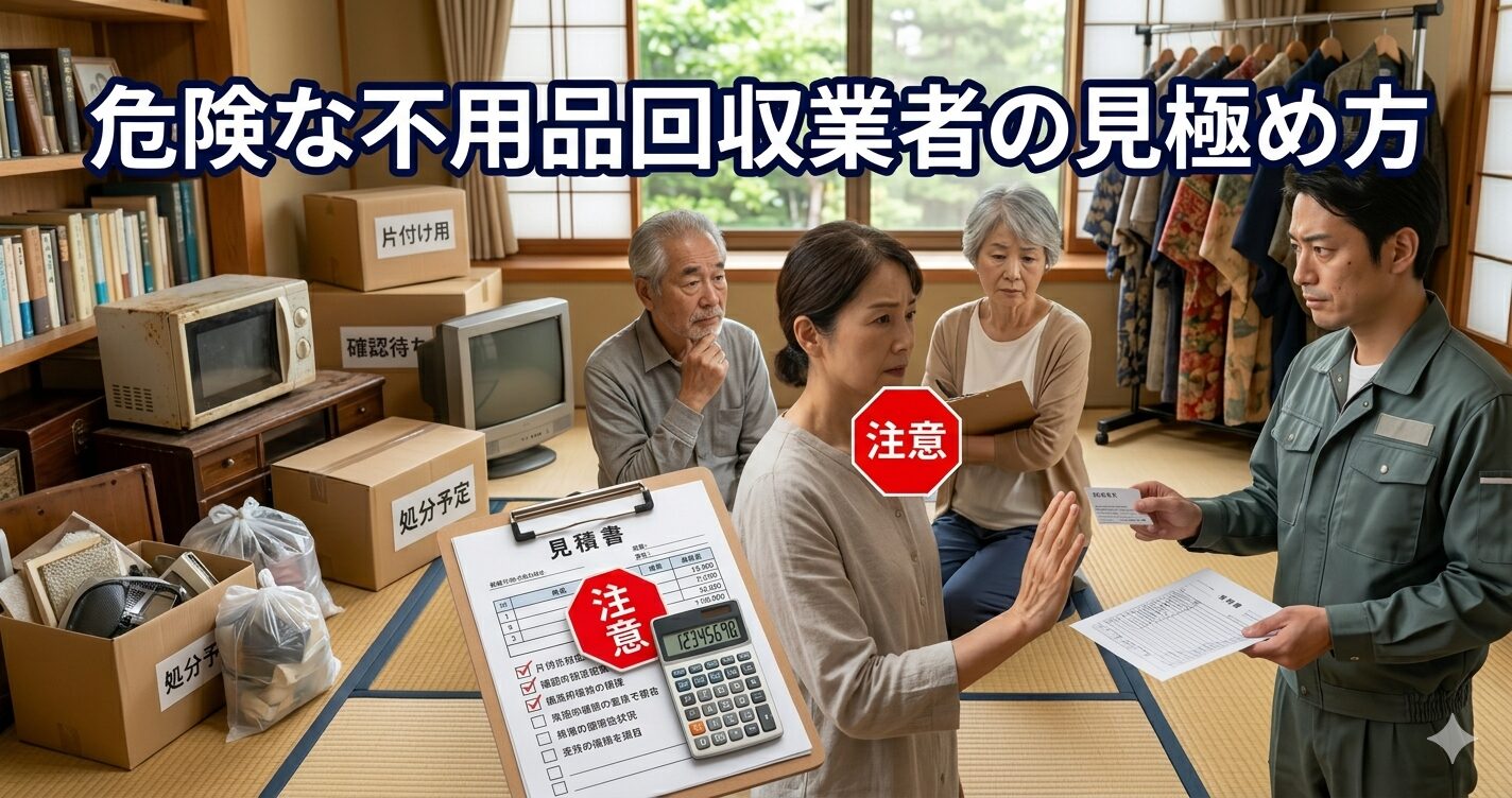 危険な不用品回収業者の見極め方