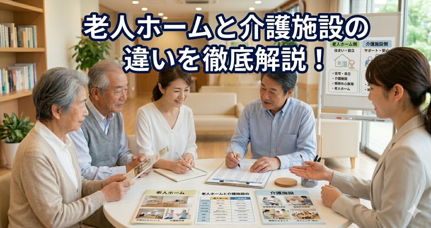 老人ホームと介護施設の違いを徹底解説