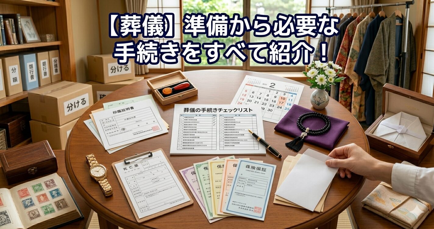 葬儀の準備から必要な手続きをすべて紹介